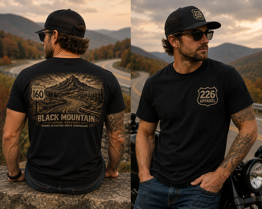 226 Apparel Black Mountain Tee
